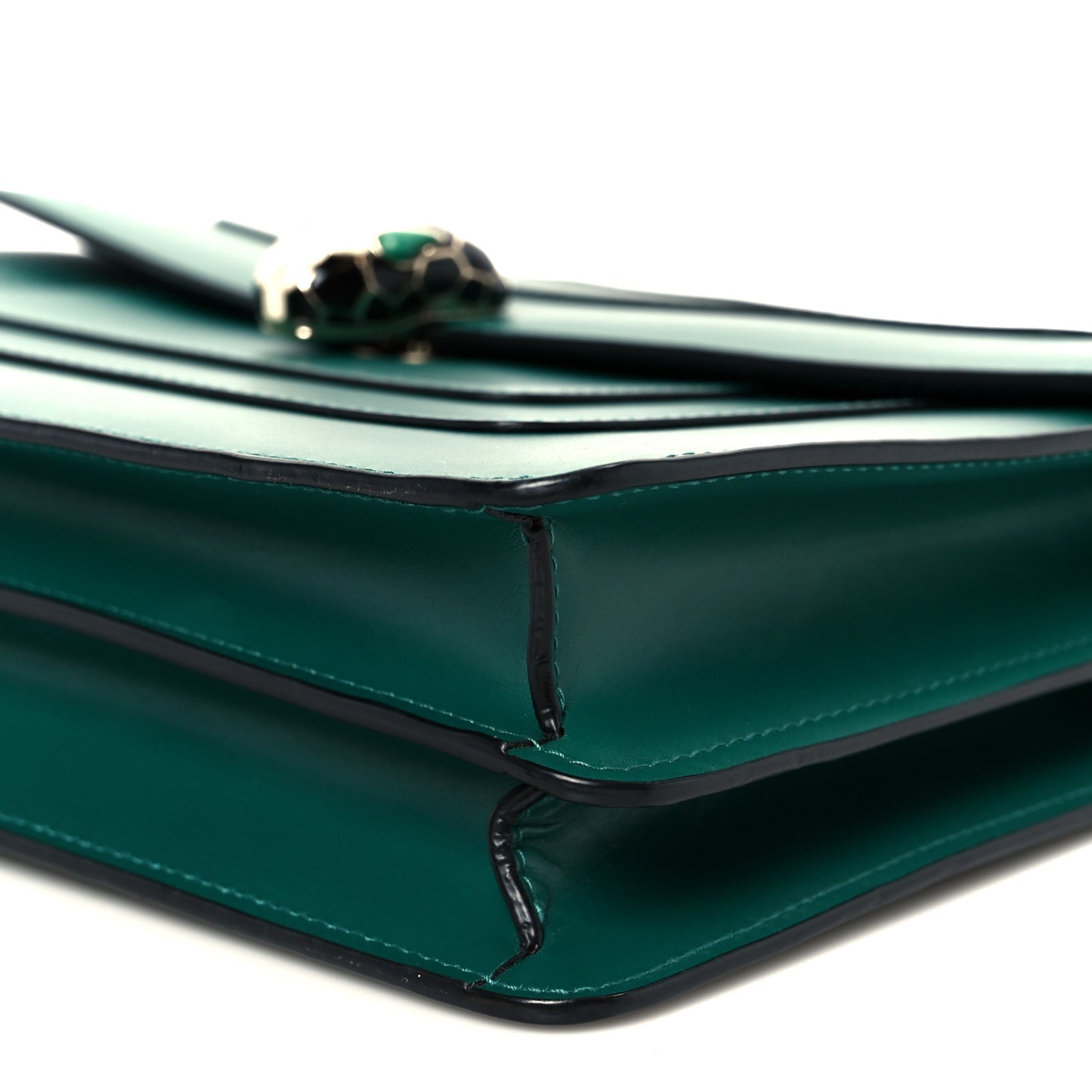 Calfskin Serpenti Forever Shoulder Bag Emerald Green