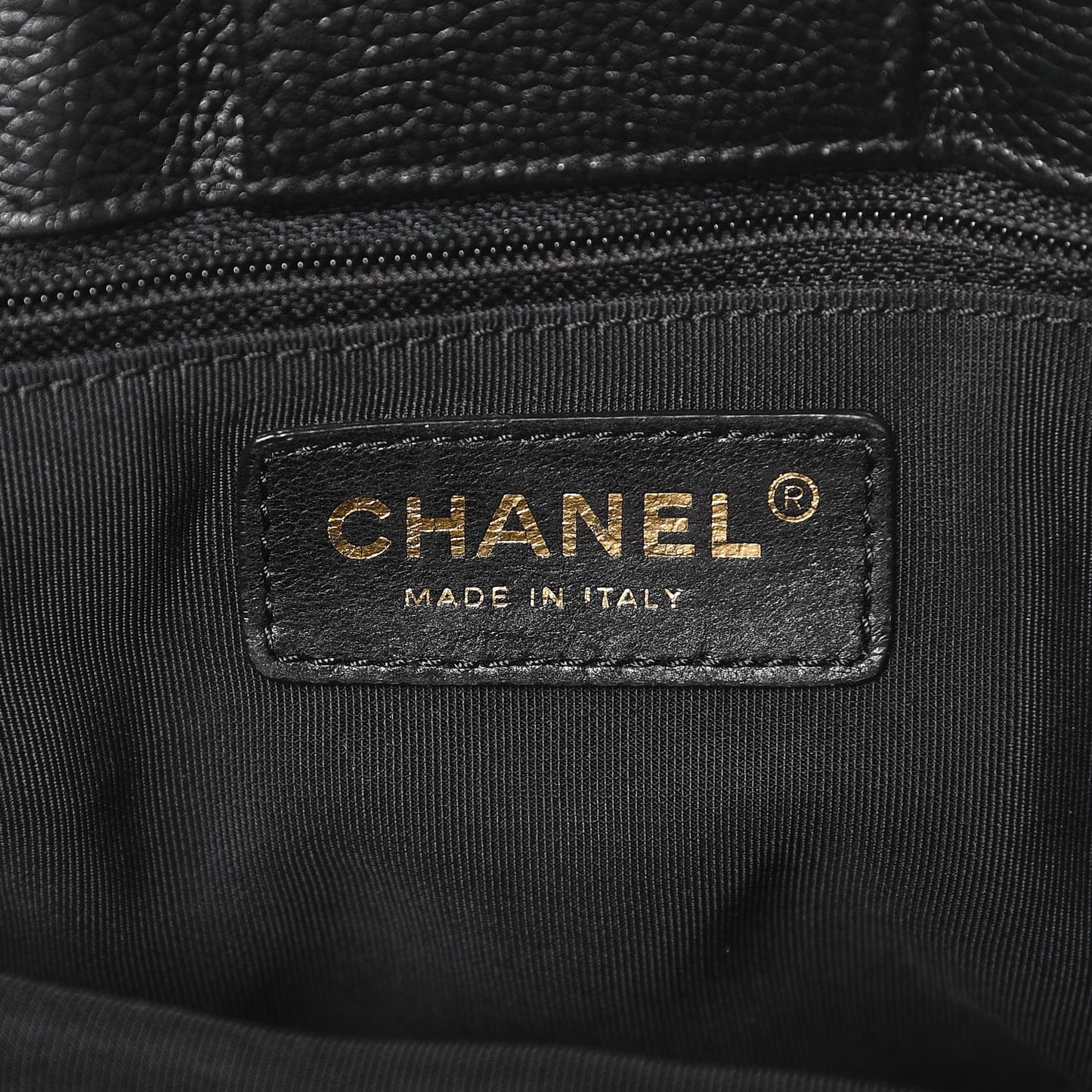 Calfskin Cerf Executive Shopper Tote Black
