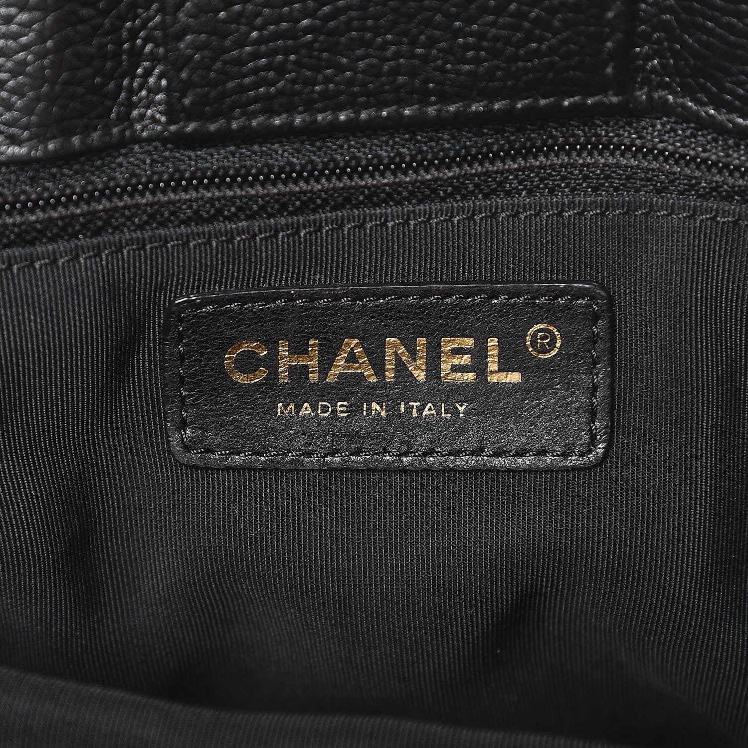 Chanel Calfskin Cerf Executive Shopper Tote Black 6 of 12