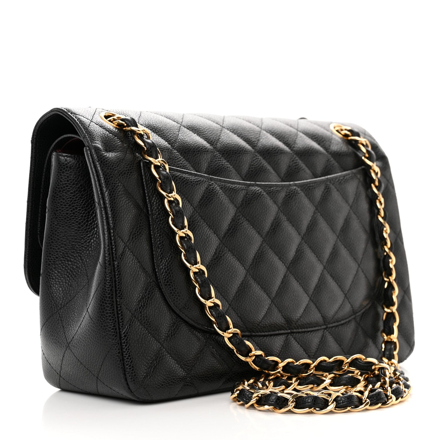 Chanel Caviar Quilted Jumbo Double Flap Black 3 of 15