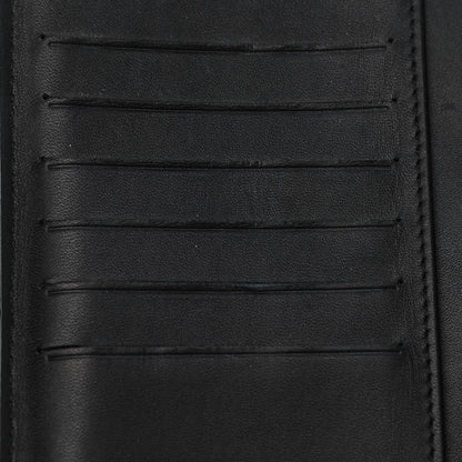 Chanel Glittered Calfskin Quilted Large Gusset Zip Wallet Black 11 of 12