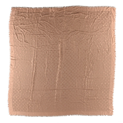 Louis Vuitton Silk Wool Monogram Shawl Cappuccino 1 of 3