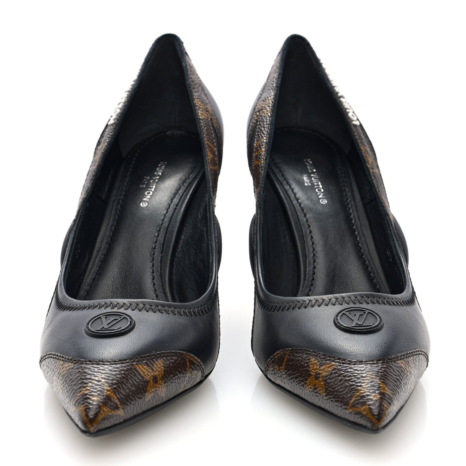 Louis Vuitton Patent Monogram Archlight Pumps 37 Black 3 of 7