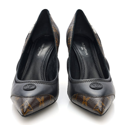 Louis Vuitton Patent Monogram Archlight Pumps 37 Black 3 of 7