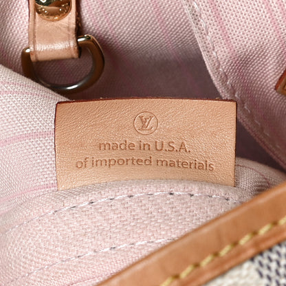 Louis Vuitton Damier Azur Neo Neverfull MM Rose Ballerine 8 of 12