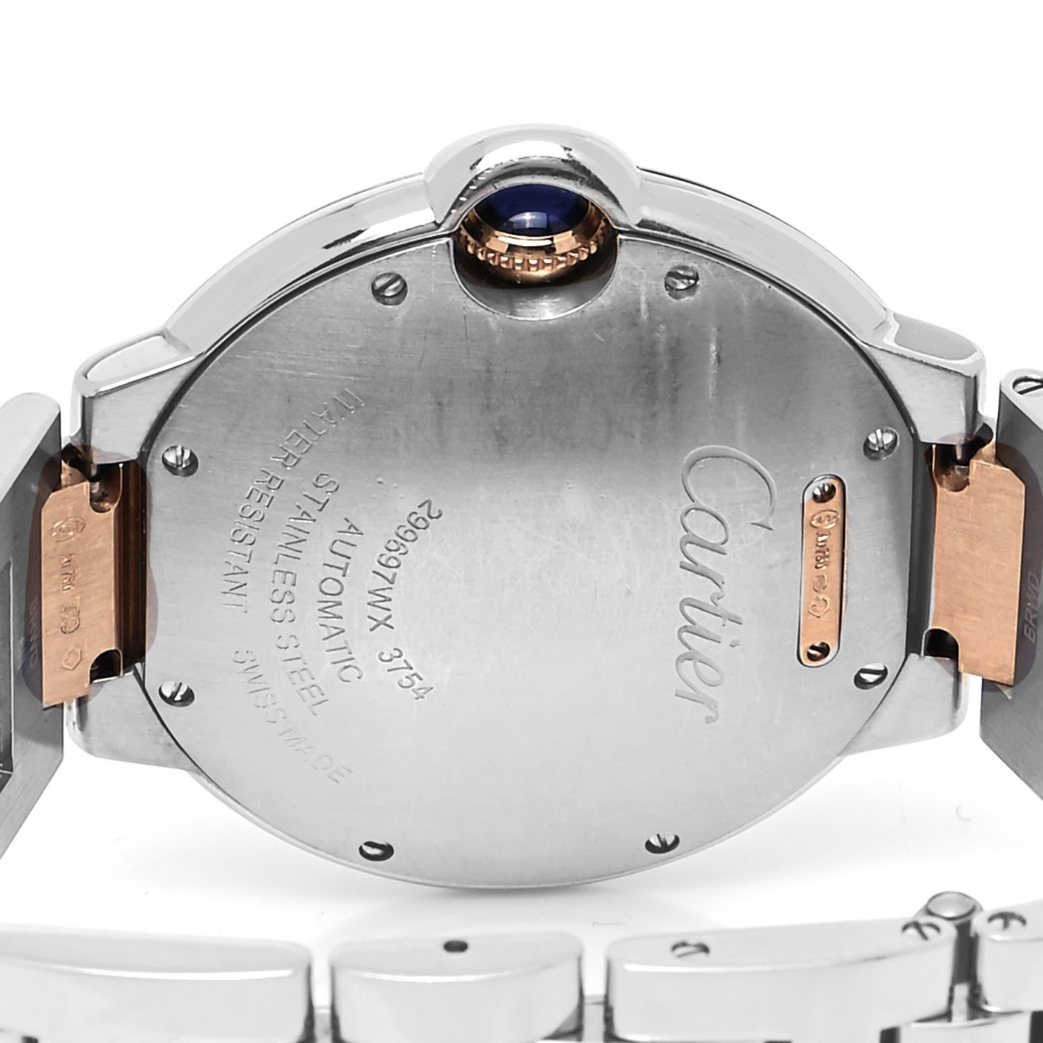 Cartier Stainless Steel 18K Pink Gold 36mm Ballon Bleu De Cartier Automatic Watch 4 of 5