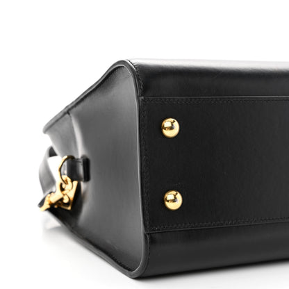Saint Laurent Calfskin Monogram Baby Cabas Black 9 of 10