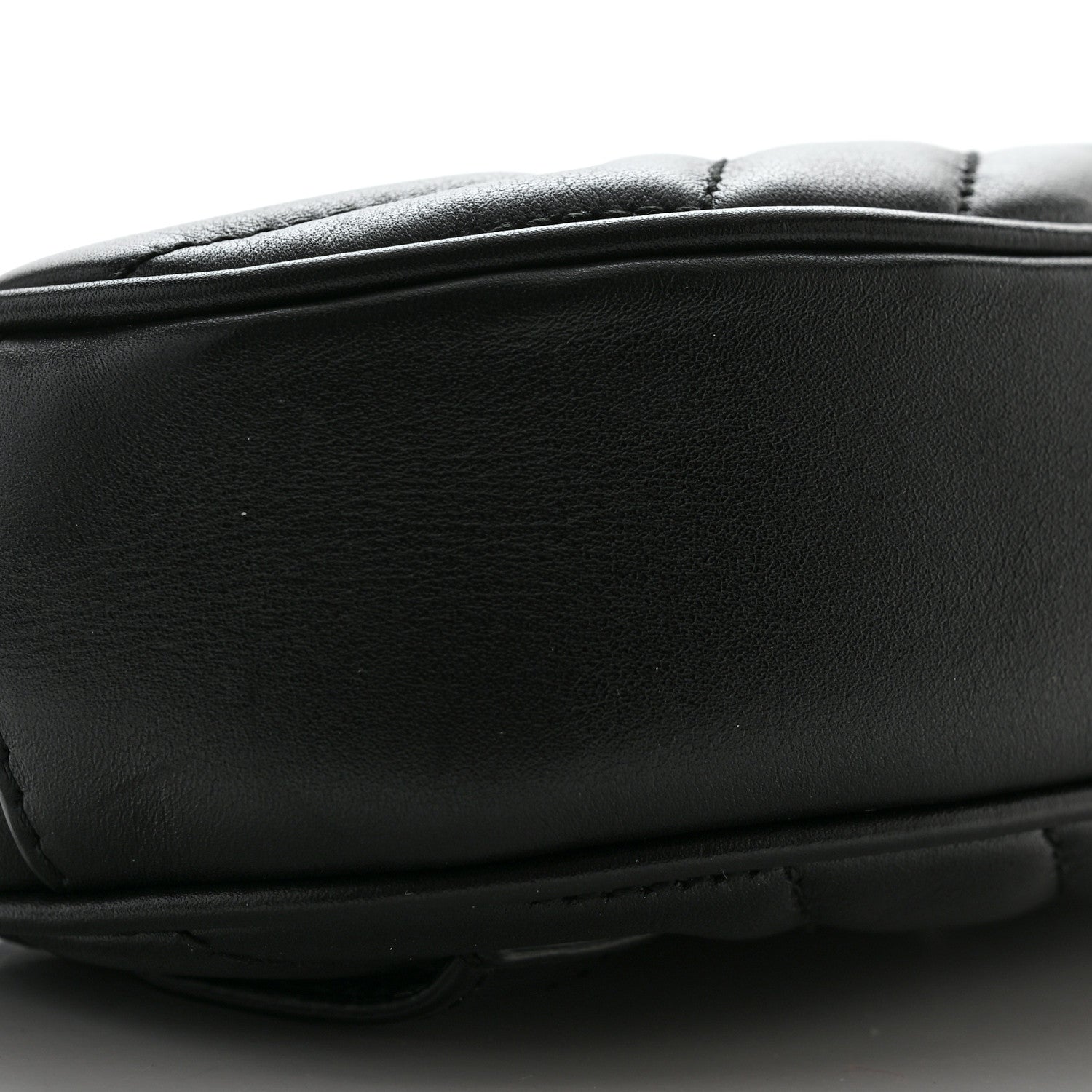 Gucci Calfskin Matelasse GG Marmont Belt Bag 75 30 Black 9 of 12