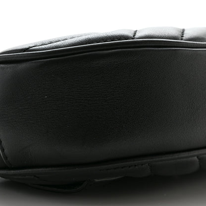 Gucci Calfskin Matelasse GG Marmont Belt Bag 75 30 Black 9 of 12