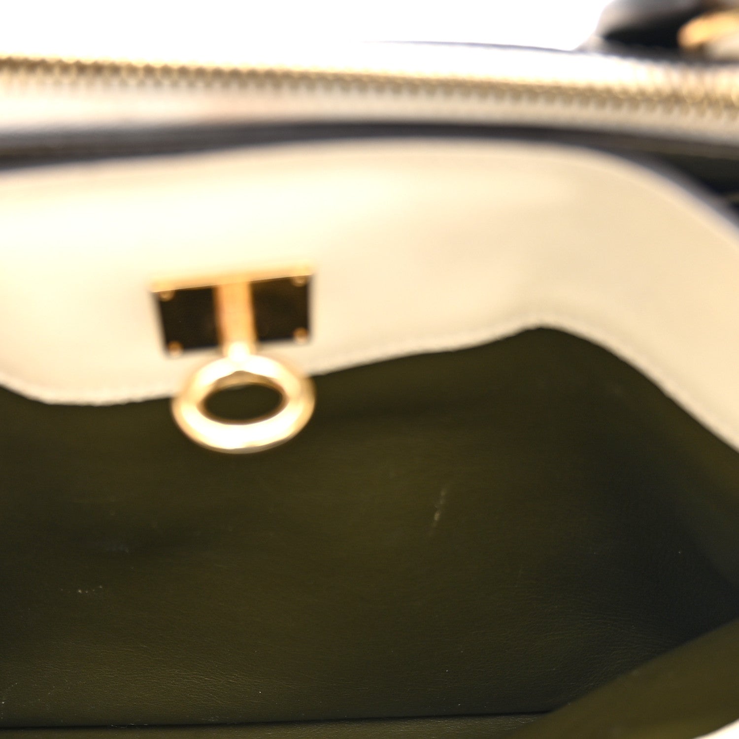 Louis Vuitton Taurillon City Steamer MM Kaki Creme Black 7 of 15