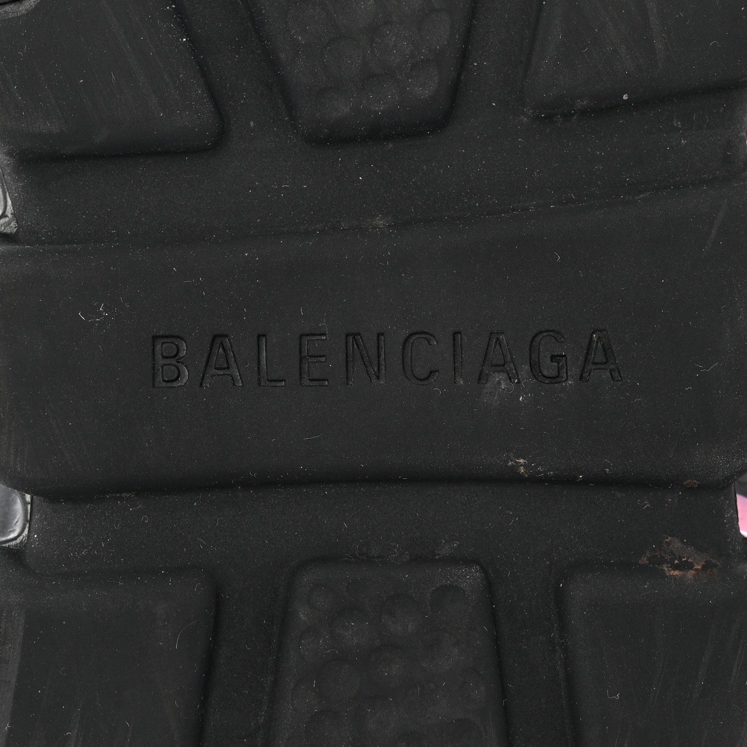 Balenciaga Recycled Knit Womens Speed Graffiti Sneakers 39 Black Pink 8 of 9