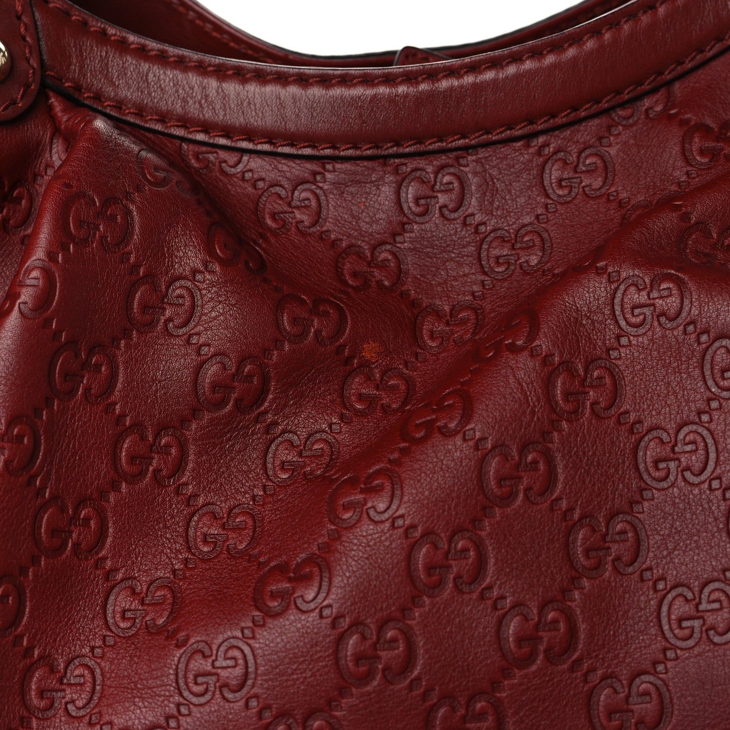 Gucci Guccissima Large Sukey Tote Red 7 of 7