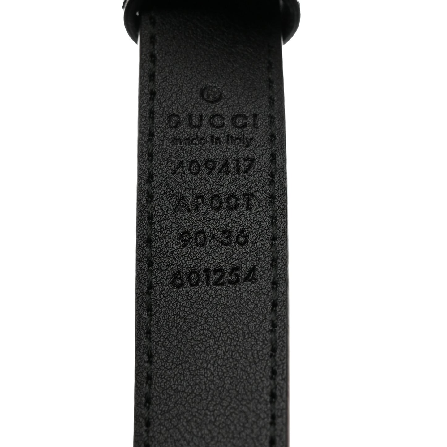 Calfskin Double G 20mm Belt 90/36 Black