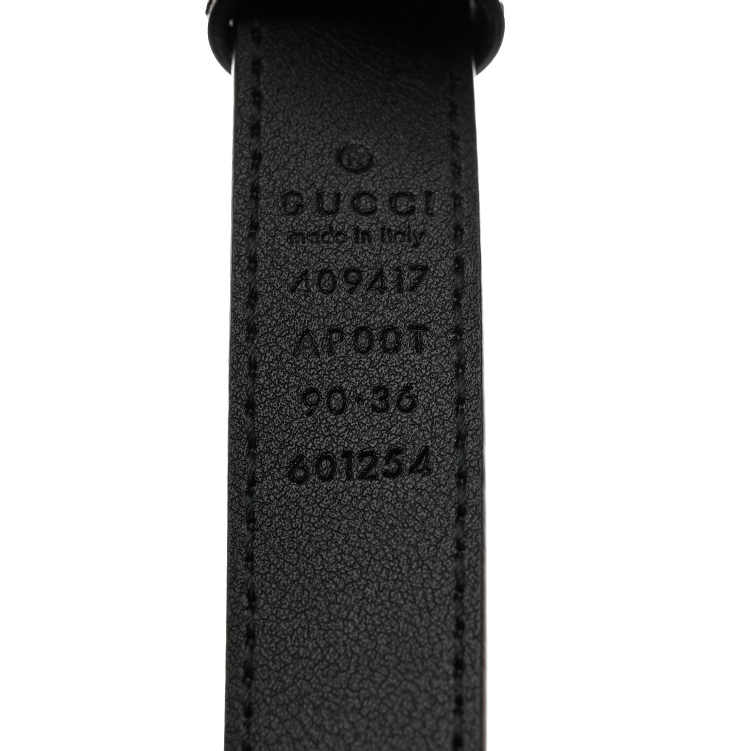 Gucci Calfskin Double G 20mm Belt 90/36 Black 3 of 5