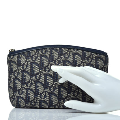 Christian Dior Monogram Cosmetic Case Blue 2 of 7