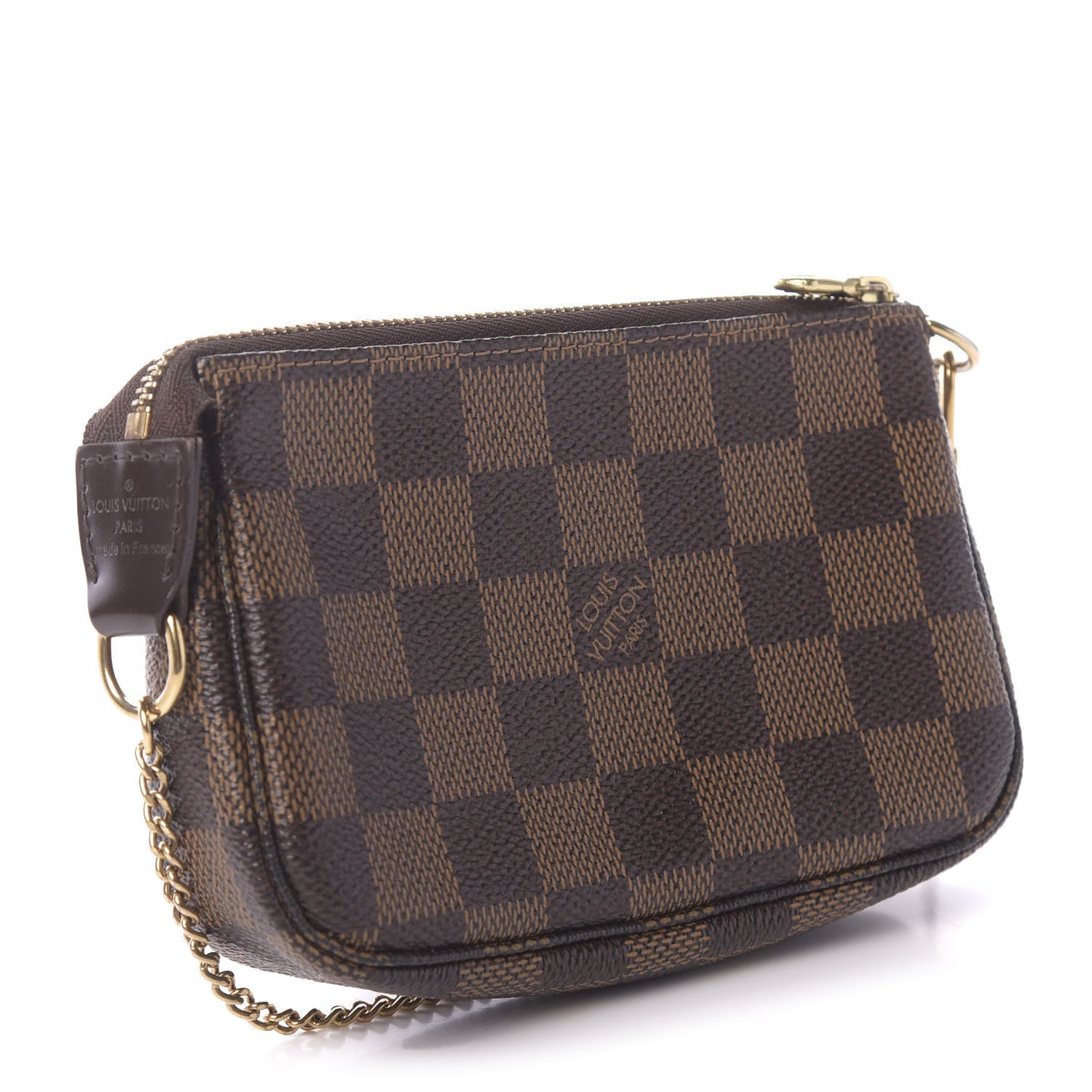 Damier Ebene Complice Trunks and Bags Mini Pochette Accessories Red