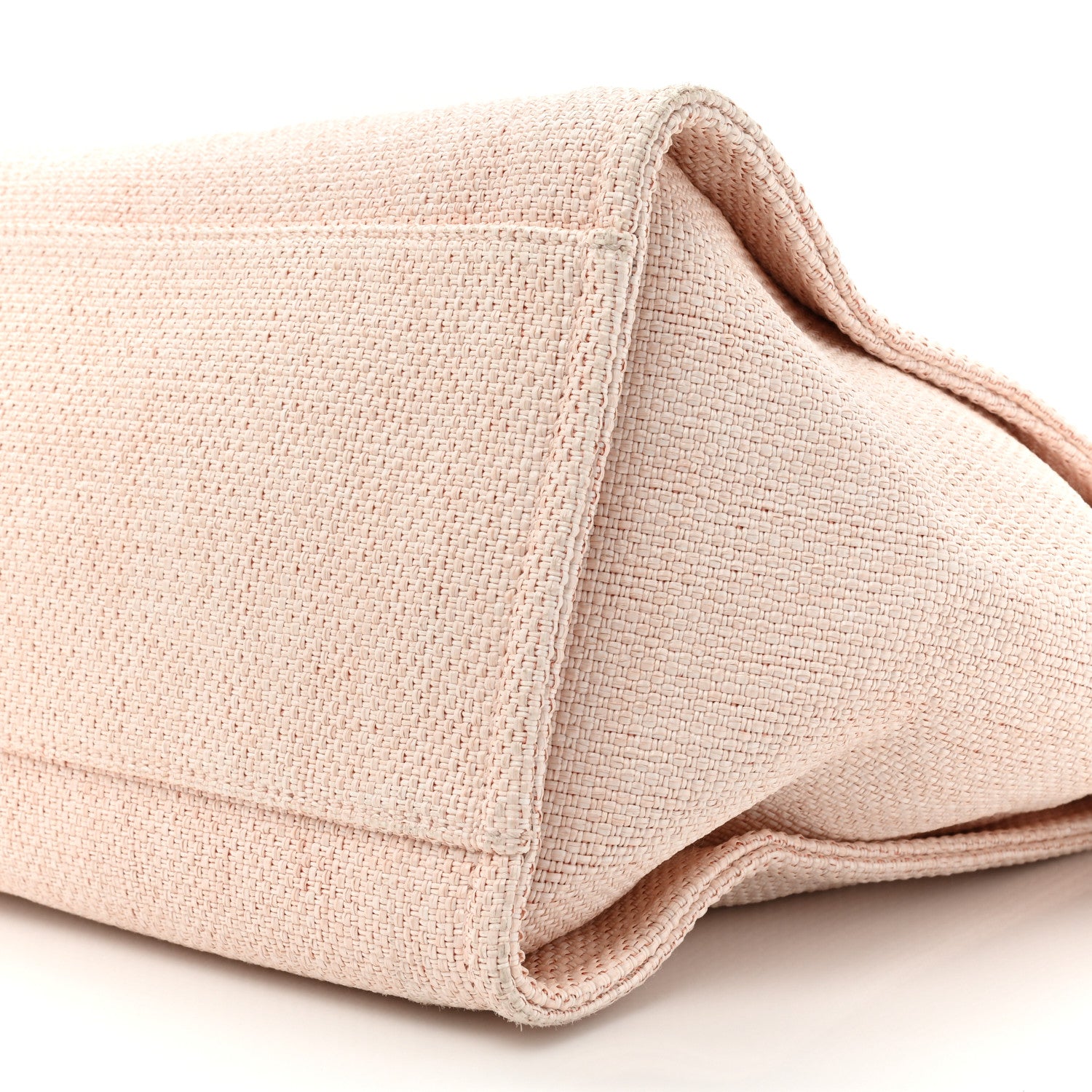 Chanel Woven Straw Raffia Medium Deauville Tote Rose Pink 8 of 19