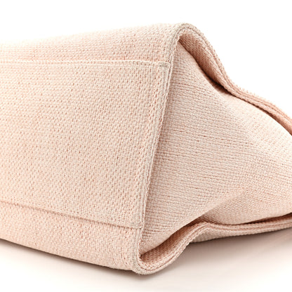 Chanel Woven Straw Raffia Medium Deauville Tote Rose Pink 8 of 19