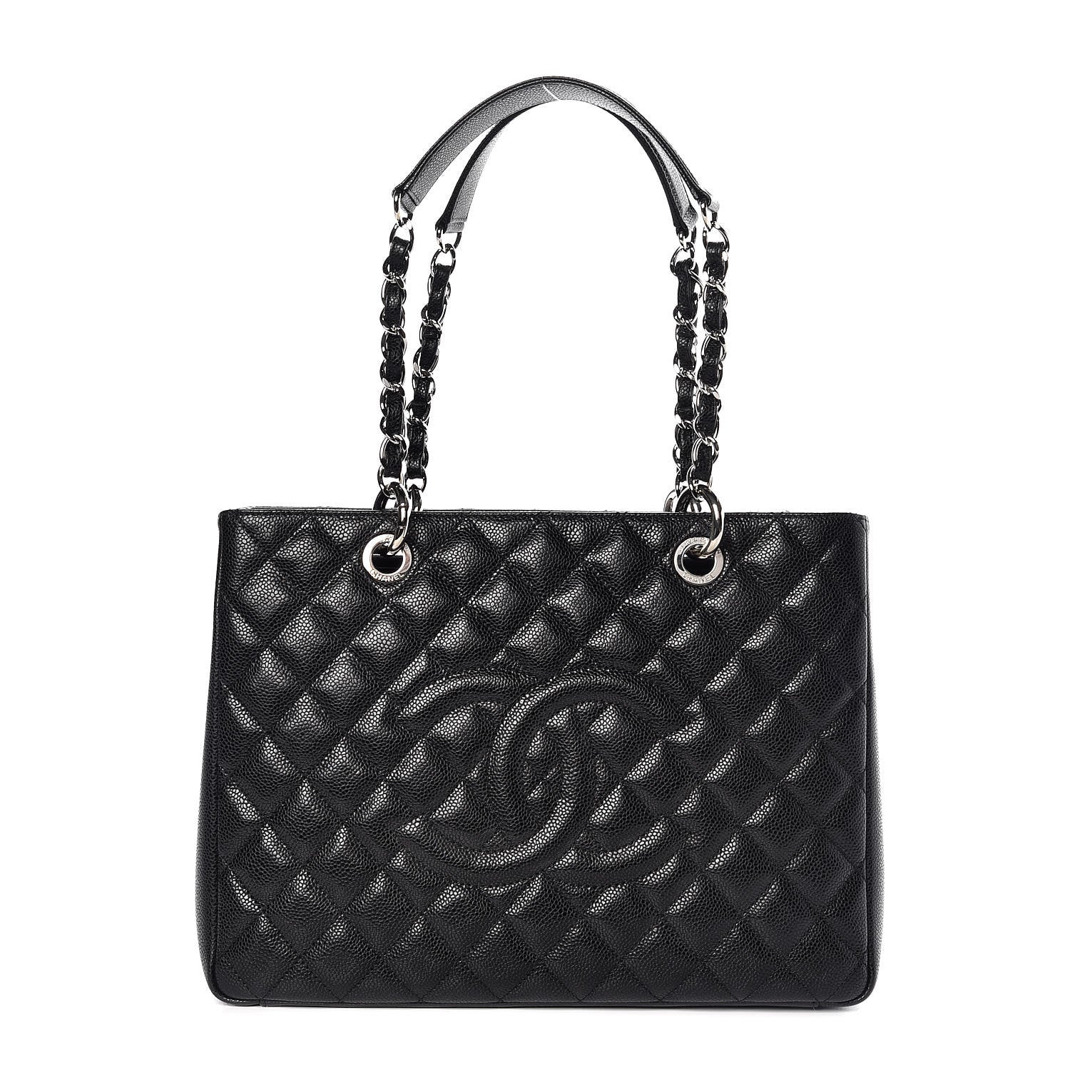 Chanel Caviar Quilted Grand Shopping Tote GST Black 1 of 8