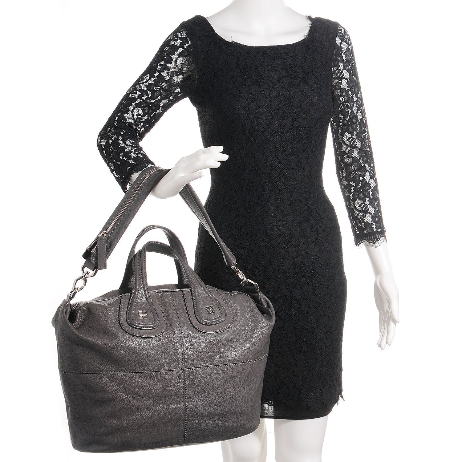 Givenchy Sugar Goatskin Medium Nightingale Grey 2 of 8