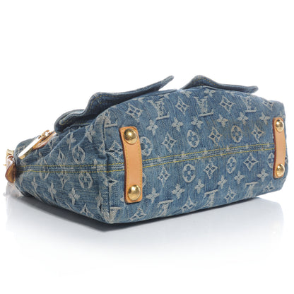 Louis Vuitton Monogram Denim Baggy PM Blue 4 of 8
