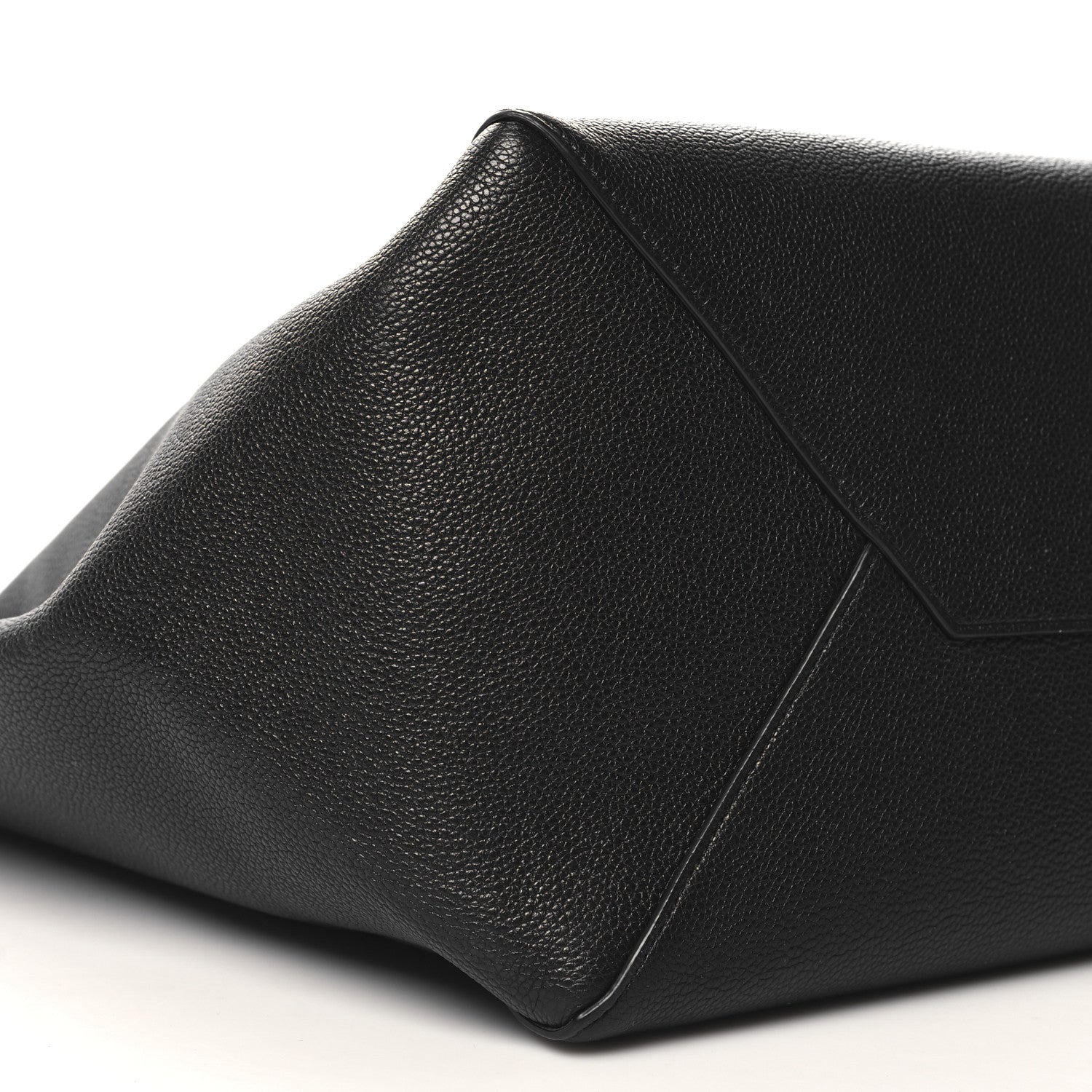 Celine Soft Grained Calfskin Small Belt Cabas Phantom Black 9 of 10