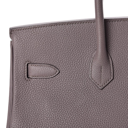 Hermes Togo Birkin 35 Etain 9 of 32