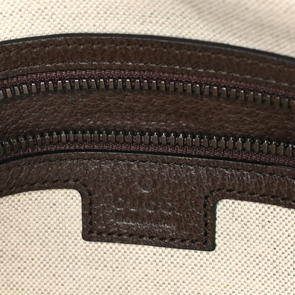 Gucci GG Supreme Monogram Textured Dollar Calfskin Web Medium Ophidia Carry-On Duffle Bag Beige Ebony New Acero 5 of 9
