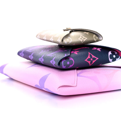 Louis Vuitton Monogram Giant Spring In The City Kirigami Pochette Set Sunrise Pastel Midnight Fuchsia Sunset Kaki 9 of 10