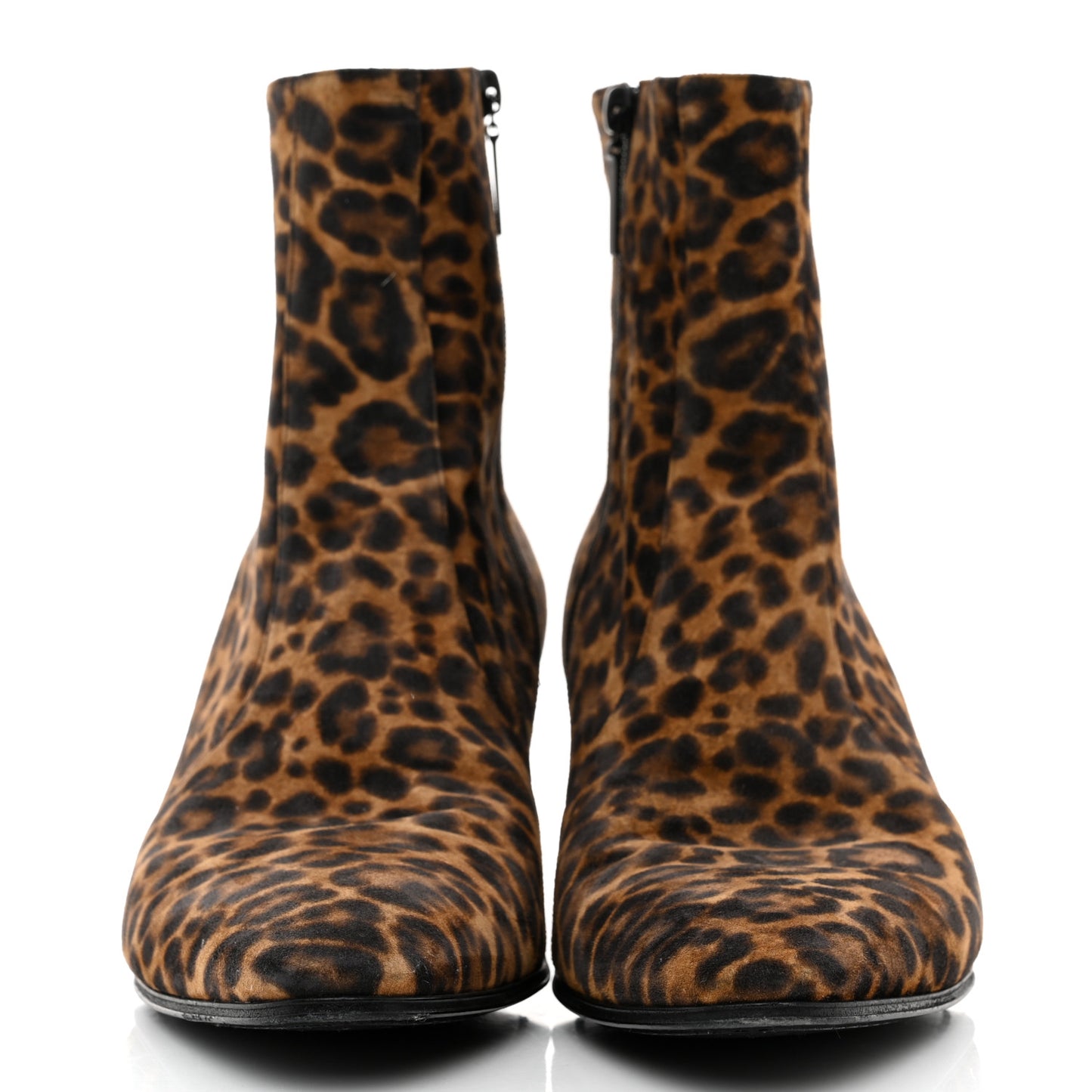 Mens Vassili Suede Leopard Boots 45