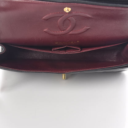 Chanel Lambskin Quilted Medium Double Flap Black 7 of 11