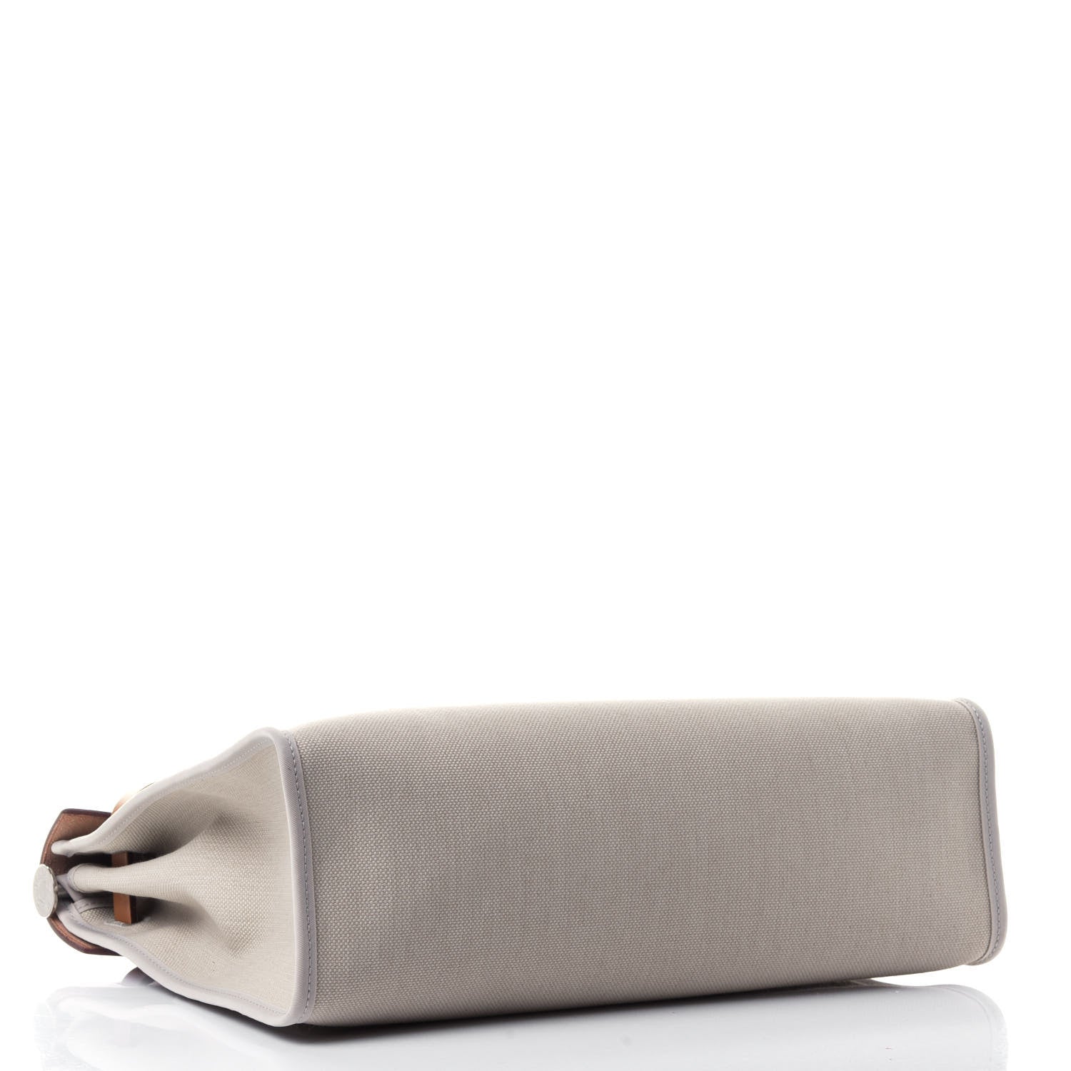 Hermes Military Toile Vache Hunter Herbag Zip 31 PM Beton Naturel 3 of 4