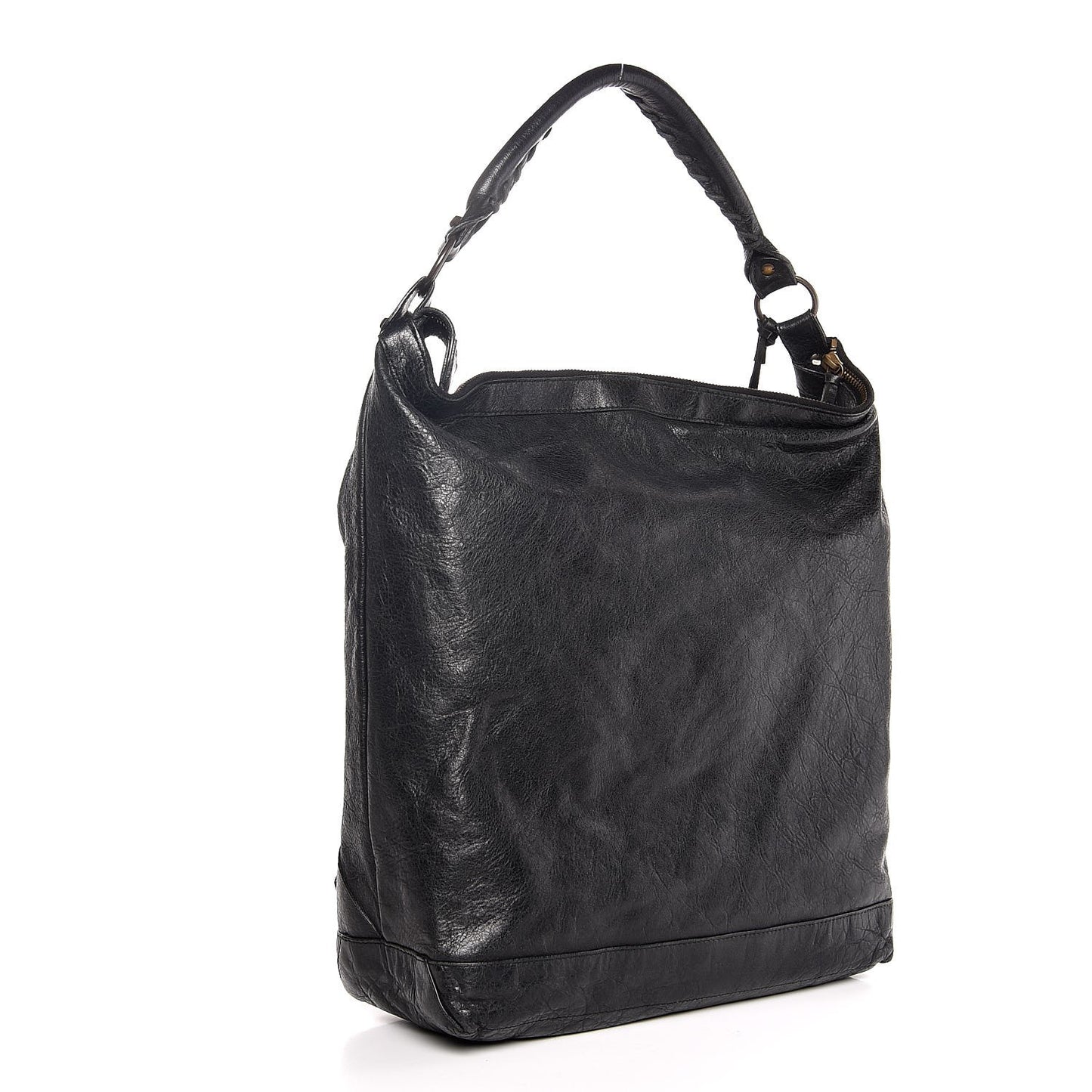 Agneau Classic Hardware Day Hobo Black