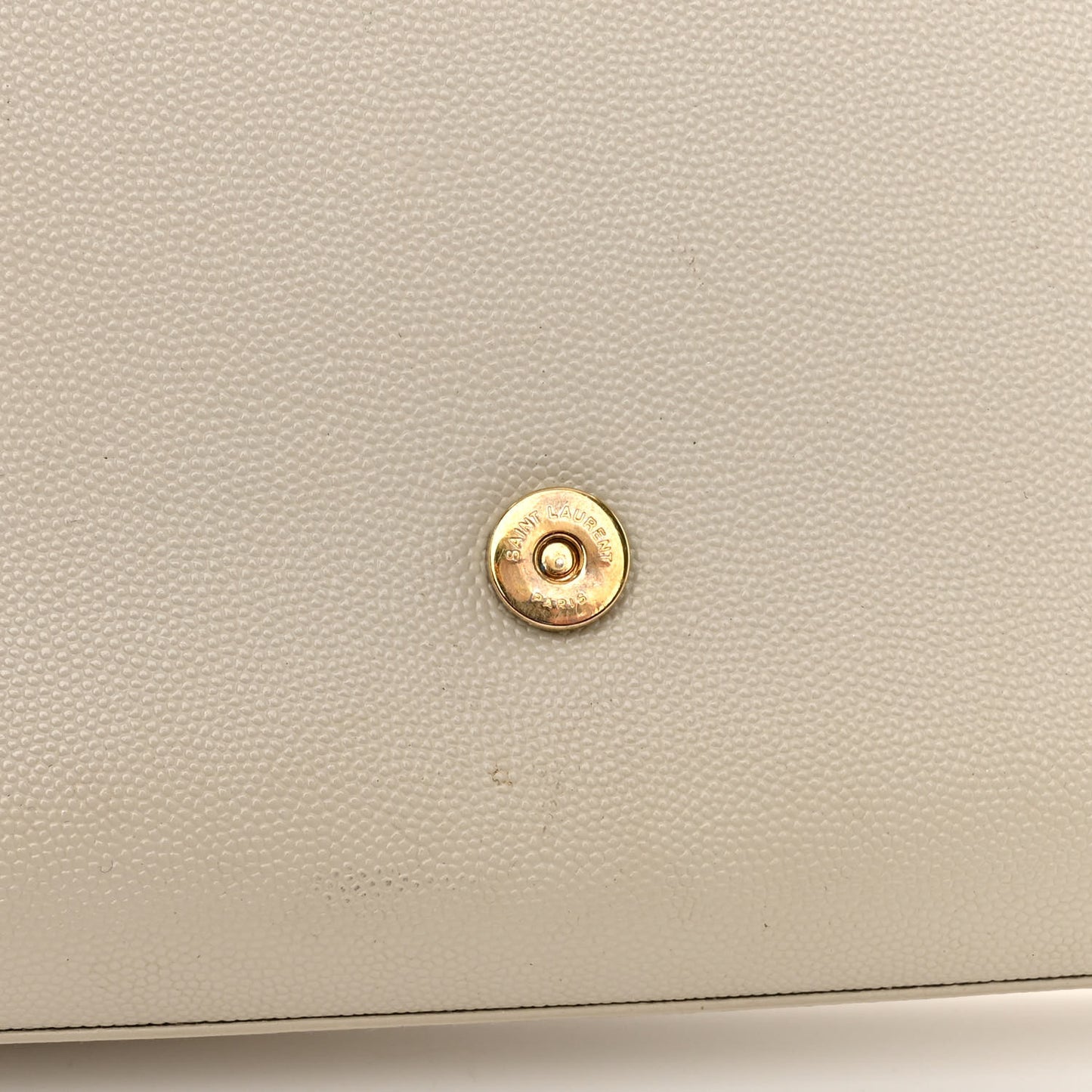 Grain De Poudre Medium Classic Monogram Kate Satchel Crema Soft