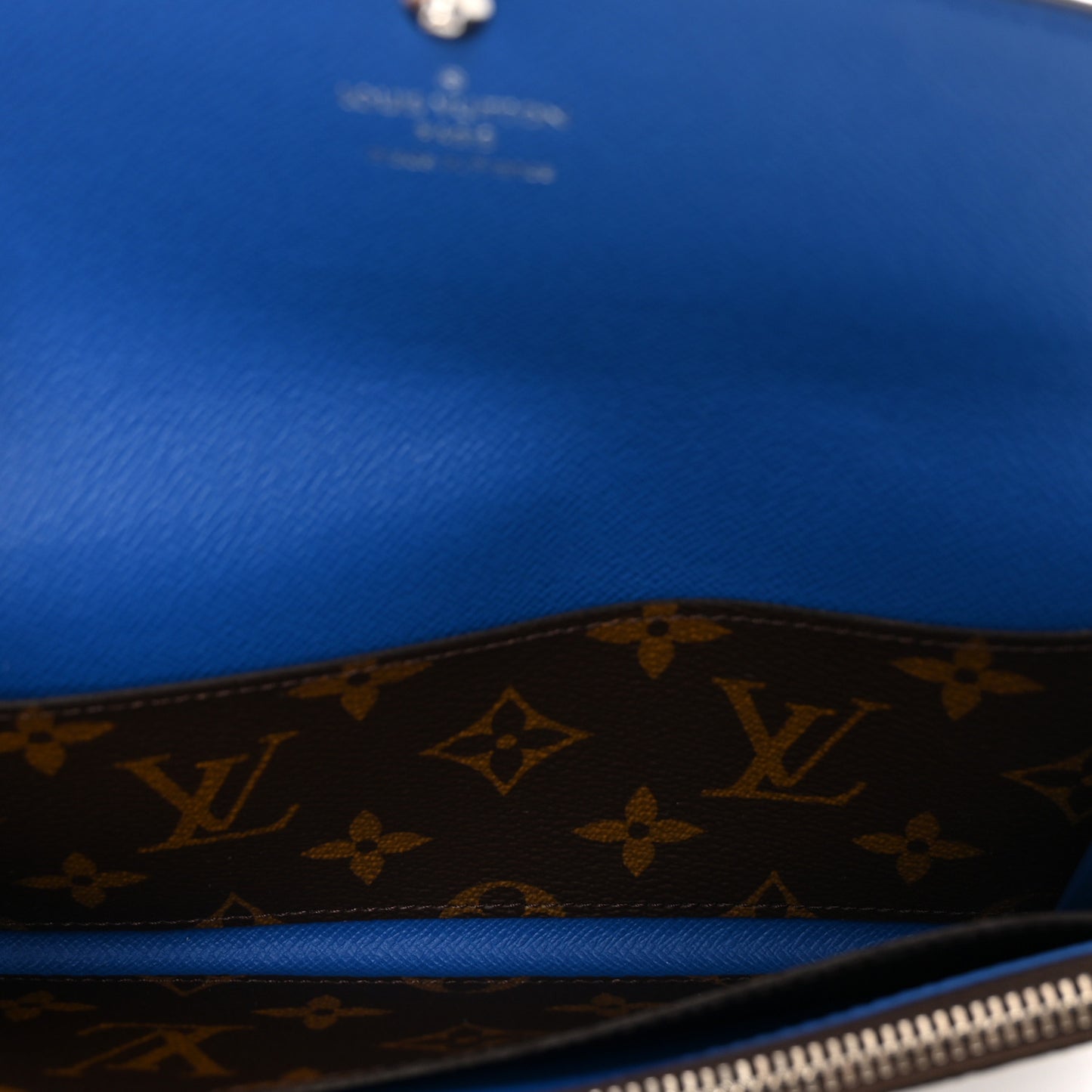 Monogram Emilie Wallet Blue