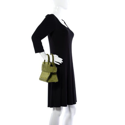 Givenchy Suede Calfskin Mini Horizon Satchel Olive 3 of 9
