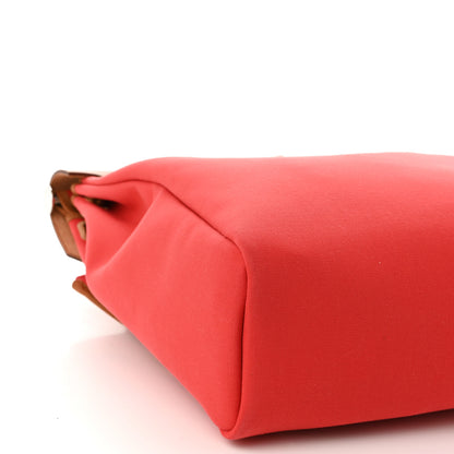 Hermes Military Toile Vache Hunter Herbag a Dos Zip Retourne Backpack Bougainvillea Fauve 11 of 12