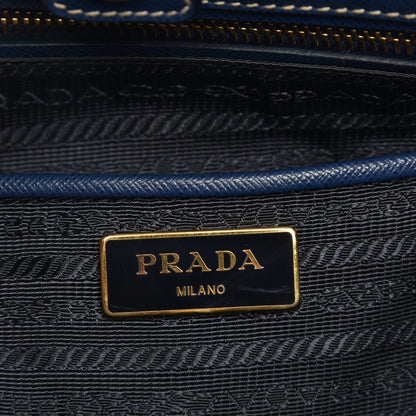 Prada Saffiano Bi-Color Tote Bleuette Turchese 6 of 12