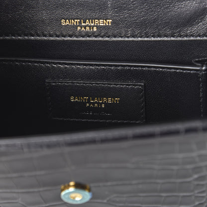 Saint Laurent Alligator Small Pochette Black 7 of 8