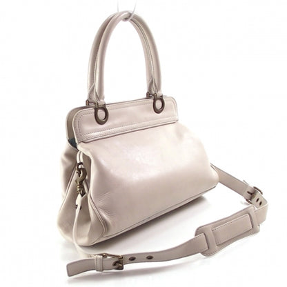 Marc Jacobs Leather Grace Kisslock Tote Linen 3 of 14