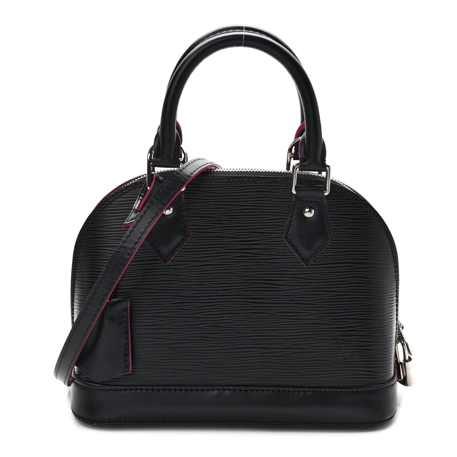 Louis Vuitton Epi Alma BB Black Hot Pink 1 of 10