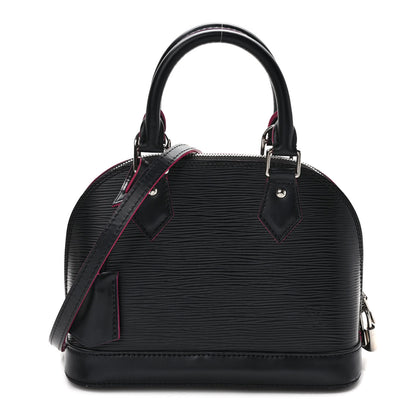 Louis Vuitton Epi Alma BB Black Hot Pink 1 of 10
