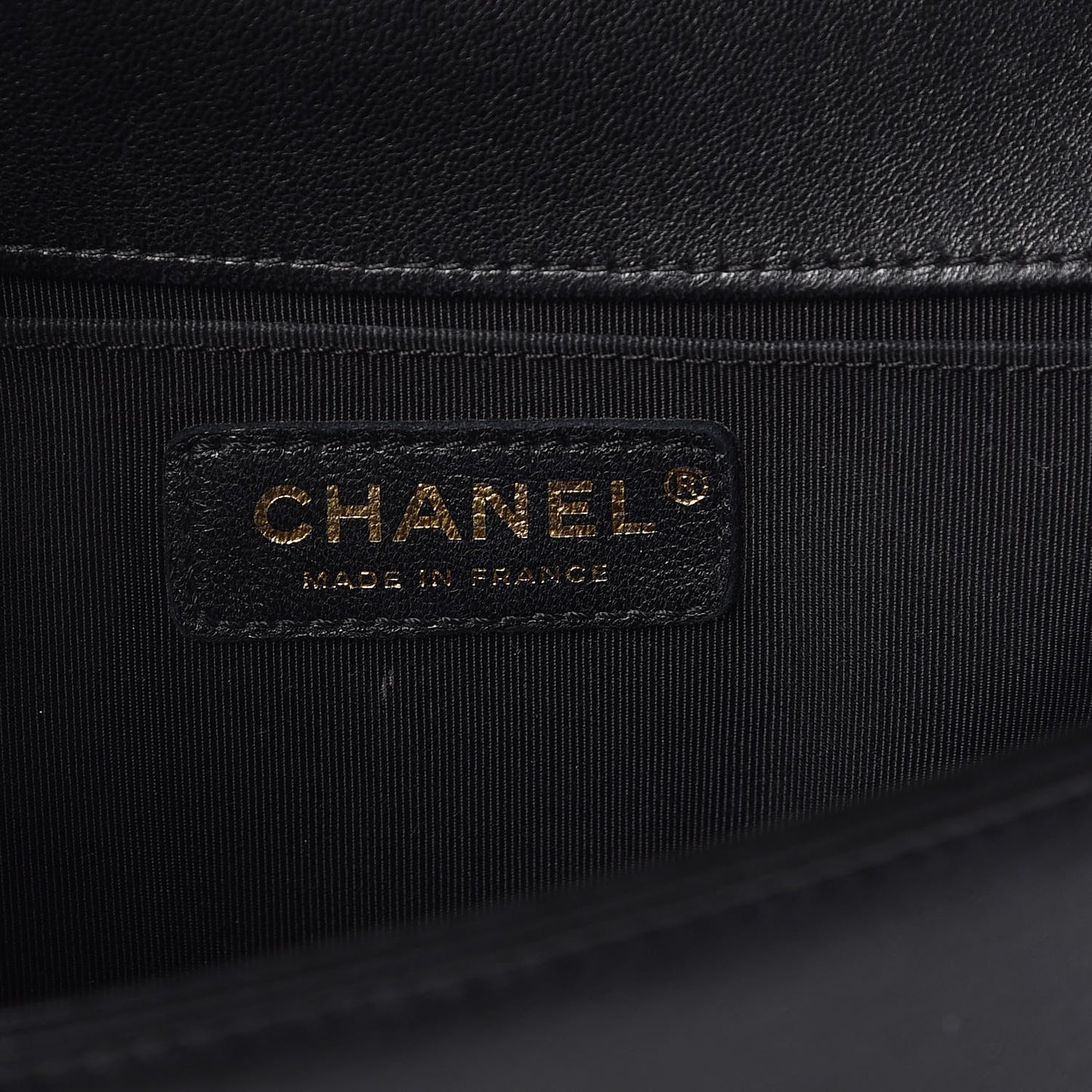 Lambskin Quilted Medium Boy Flap Black