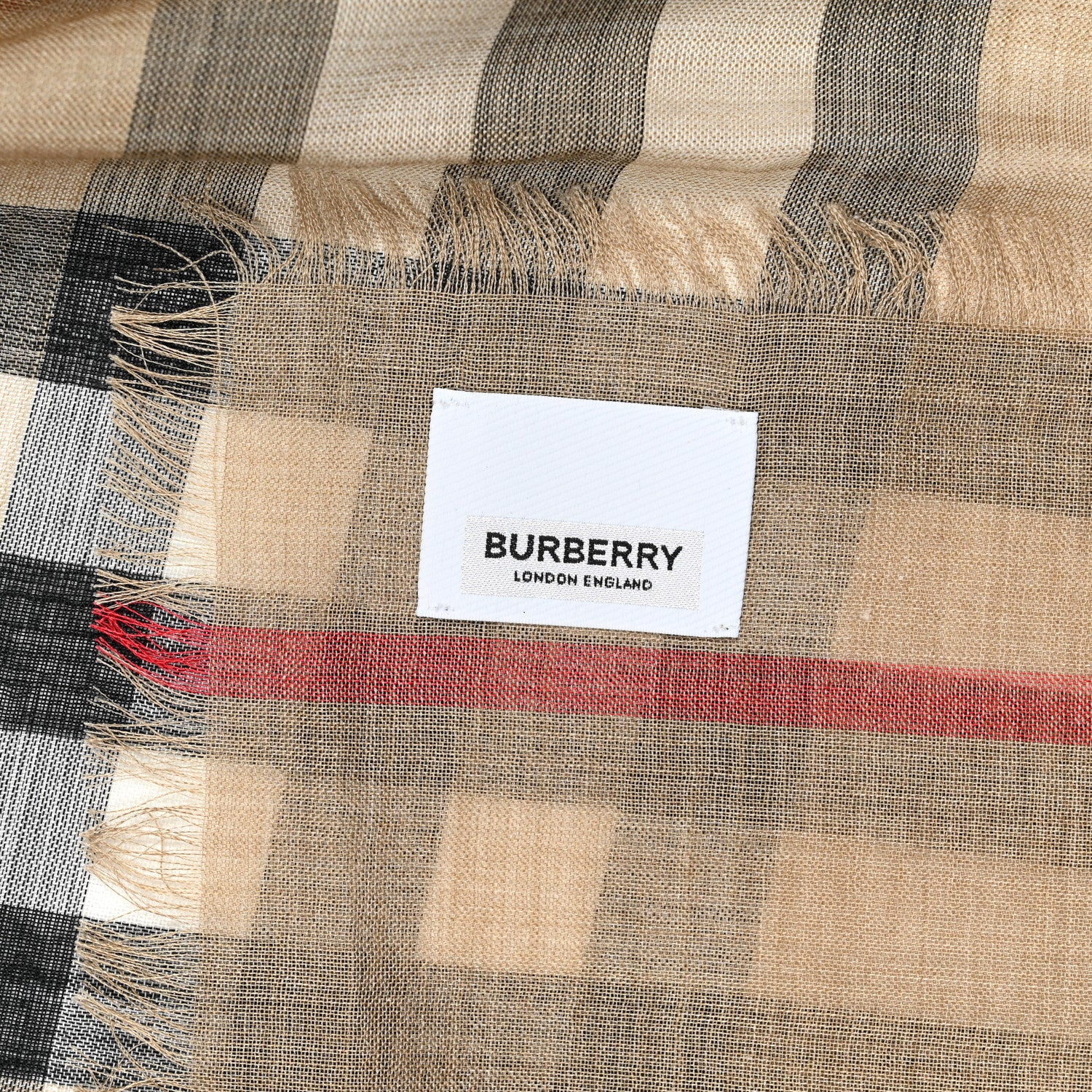 Burberry Wool Horseferry Print Scarf Beige 2 of 3