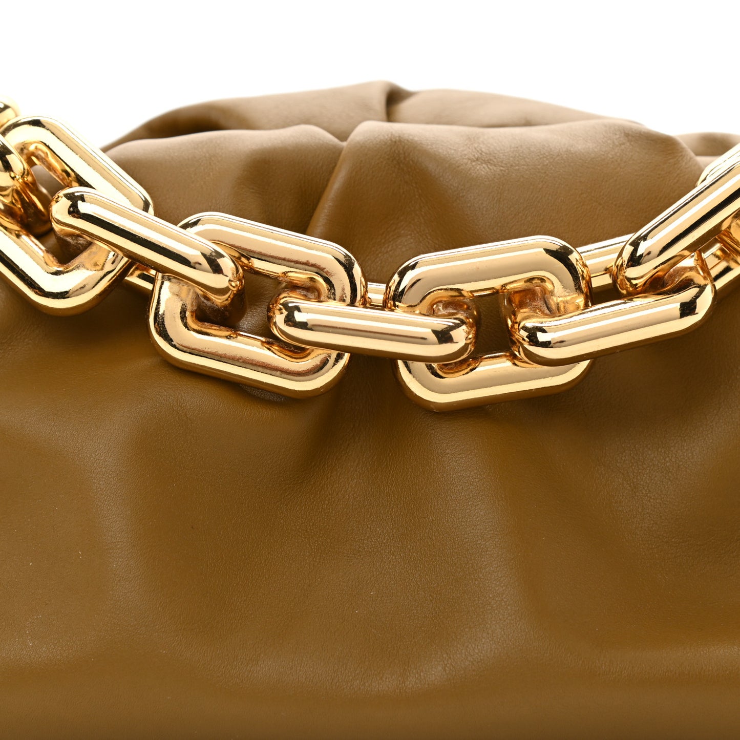 Calfskin The Pouch Chain Moutarde