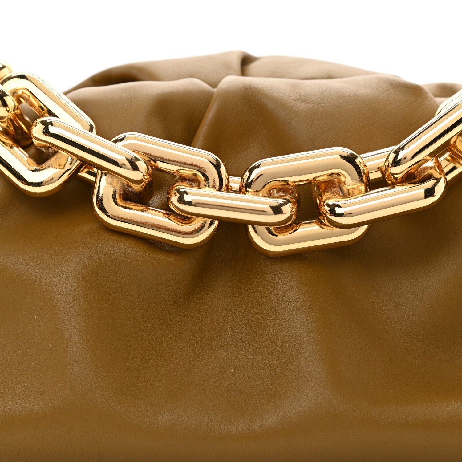 Bottega Veneta Calfskin The Pouch Chain Moutarde 8 of 10