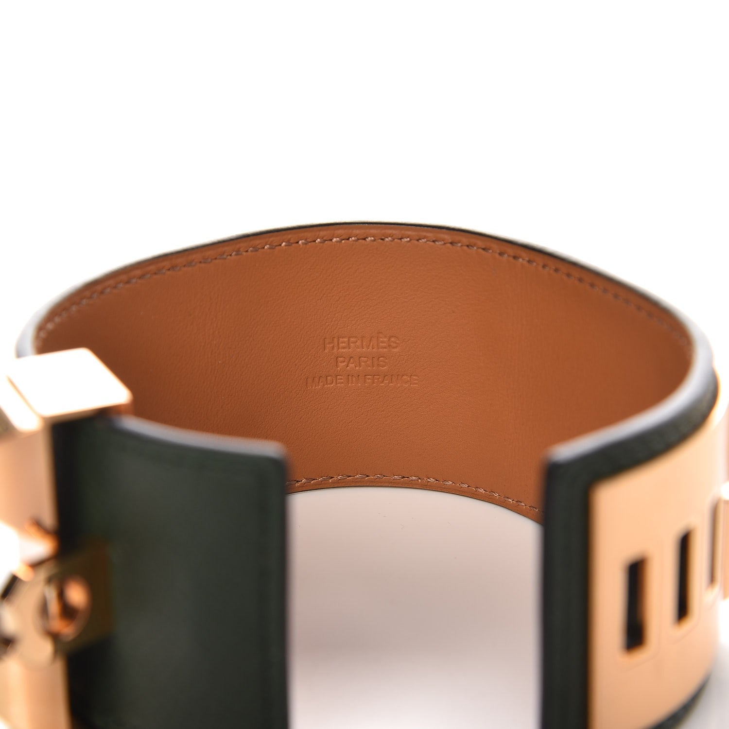 Hermes Epsom Collier De Chien CDC Bracelet S Vert Anglais 4 of 7
