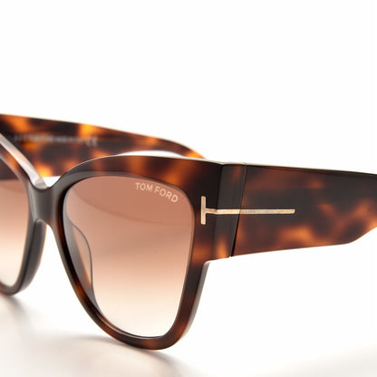 Tom Ford Acetate Anoushka Cat Eye Sunglasses TF371 Tortoise Shell 7 of 8