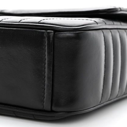 Prada Soft Calfskin Impunture Diagramme Medium Chain Flap Shoulder Bag Black 10 of 11