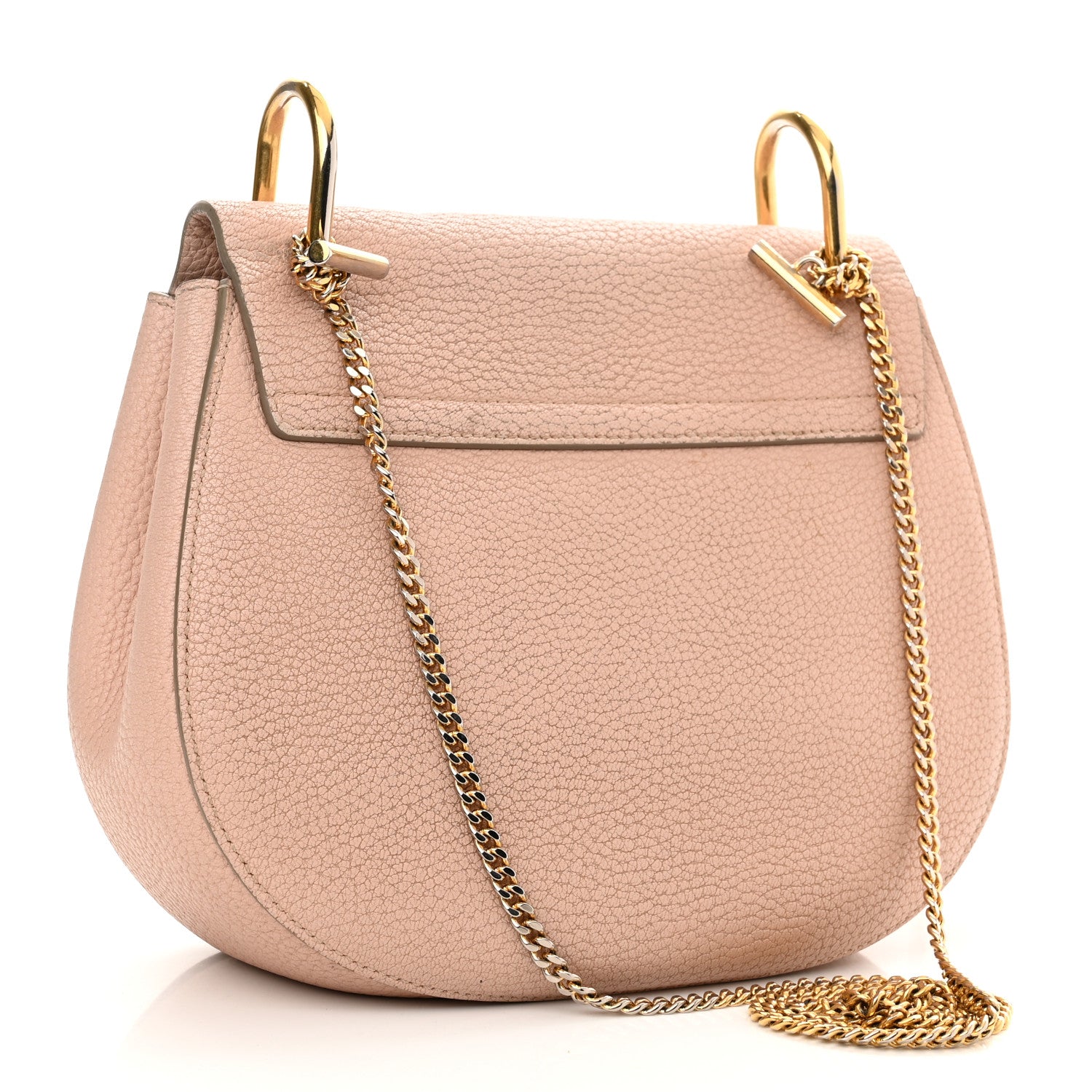 Chloe Grained Lambskin Drew Shoulder Bag Cement Pink 3 of 17